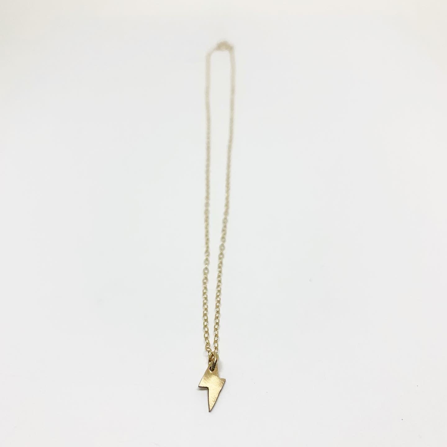 Mini Lightning Bolt Charm Necklace